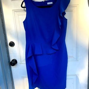 Cobalt Blue Calvin Klein Dress Size 14